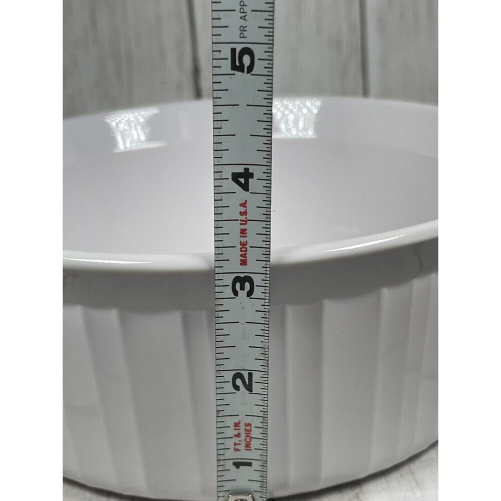 Corning Ware F-5-B French White Round Baking Casserole Dish Bowl 1.6L No Lid 8" - Picture 5 of 5